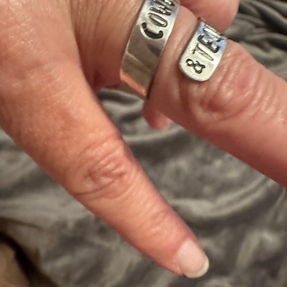 Cowboys & Tequila Adjustable Stainless Steel Ring - Picture 6 of 13
